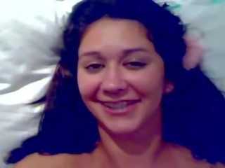 Cum On Mirela's Face brazilian Teen