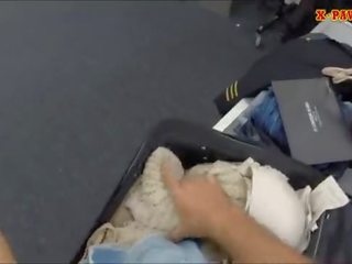 Enticing Latina stewardess pawning her stuff and got fucked hard