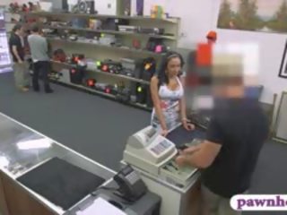 Busty Latina young female Banged At The Pawnshop