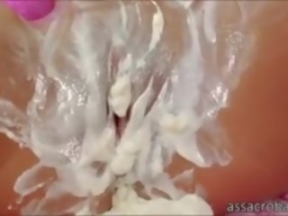 Red tremendous Jynx Maze Covers Her Ass With Cream For A Rough Anal