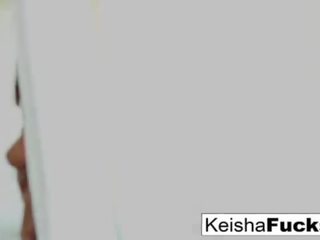 Splendid fantastic Keisha Grey teases and fucks